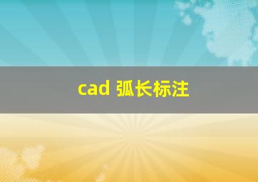 cad 弧长标注